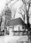 Exterior of the village church before 1945.